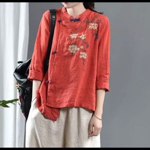 Women vintage  loose shirts
